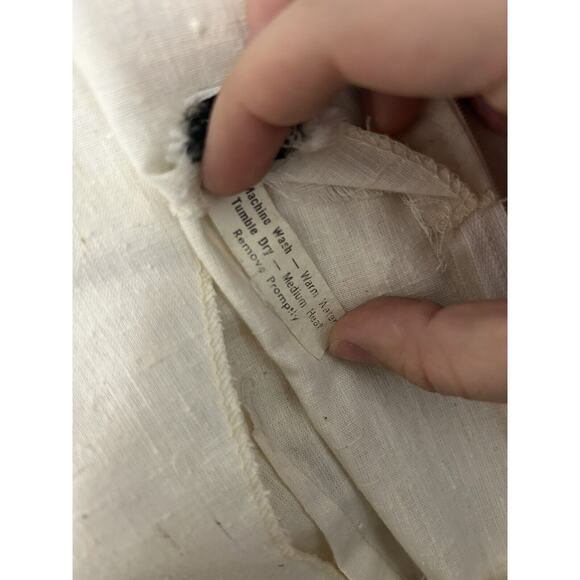 Vintage 60s 70s Maternity Maxi Dress Dan Howard Empire Waist Embroidery Cottage - Picture 13 of 16